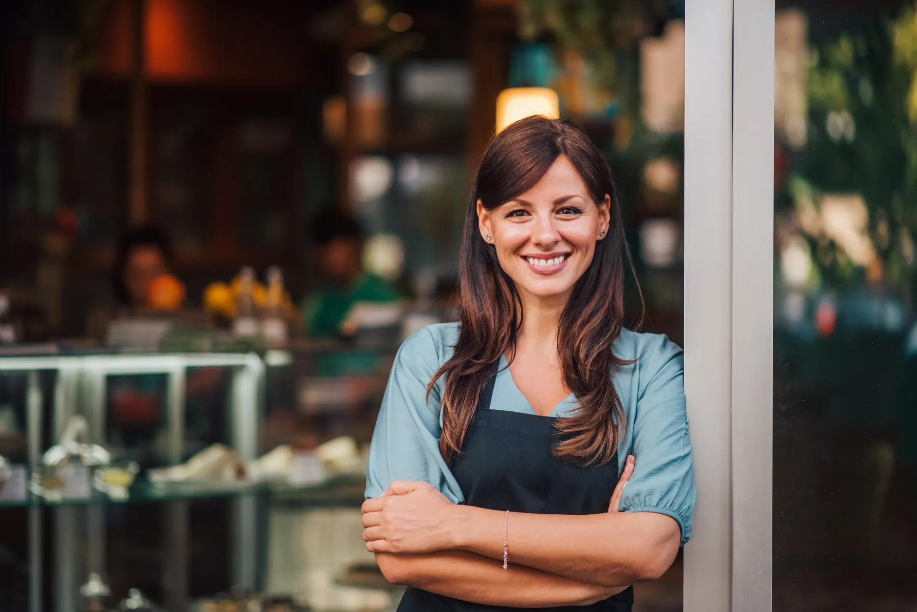 Emprendedora al frente de su negocio